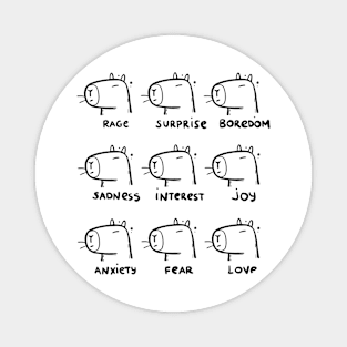 Capybara emotions Magnet